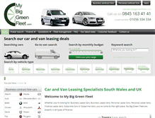 Tablet Screenshot of mybiggreenfleet.com